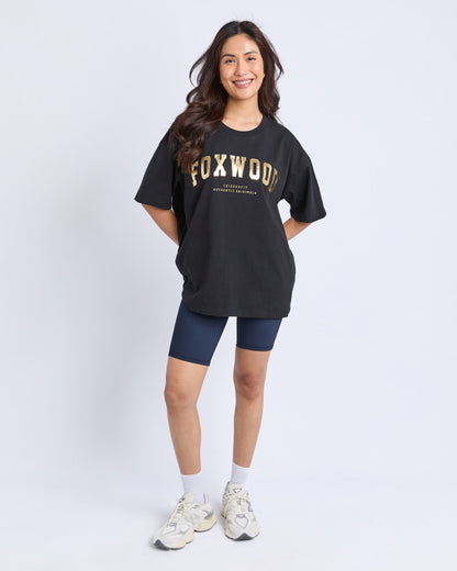 Foxwood Interval Tee - Black/Gold