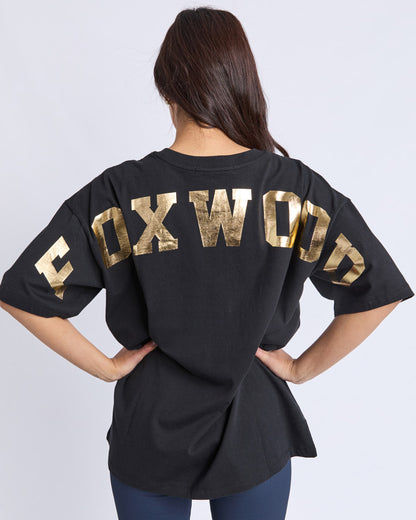 Foxwood Interval Tee - Black/Gold