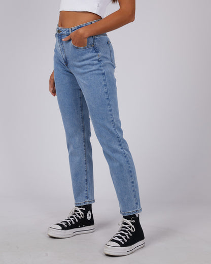 Monica Mom Jean - Heritage Blue