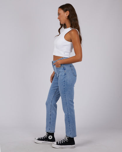 Monica Mom Jean - Heritage Blue