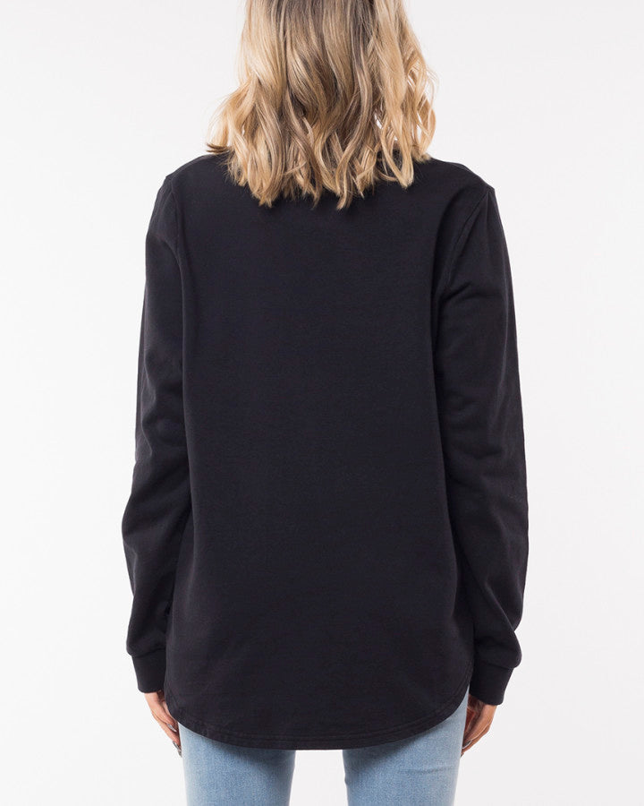 Silent Theory Obstructed Crew - Washed Black