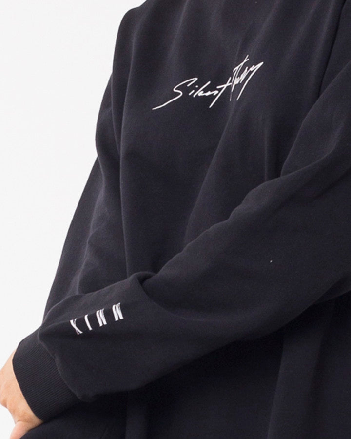 Silent Theory Obstructed Crew - Washed Black