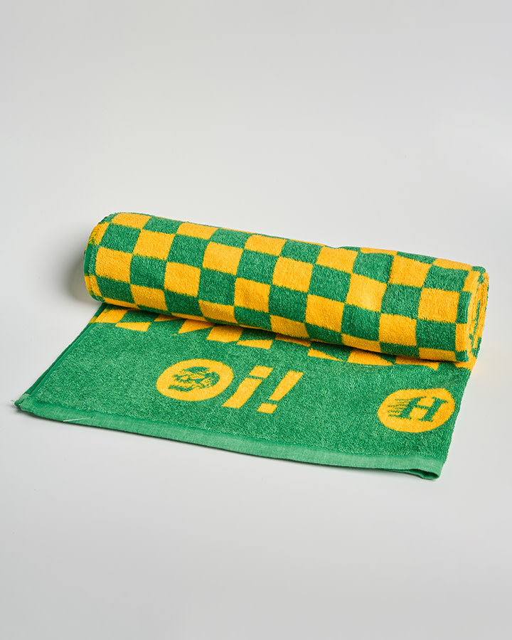 Oi Oi Oi | Beach Towel - Aussie Green