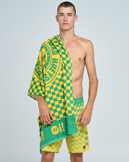 Oi Oi Oi | Beach Towel - Aussie Green