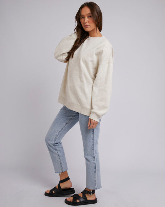 Silent Theory Oversized Crew - Oatmeal