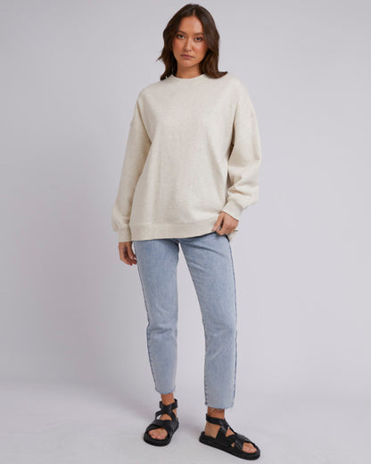 Silent Theory Oversized Crew - Oatmeal