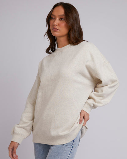 Silent Theory Oversized Crew - Oatmeal