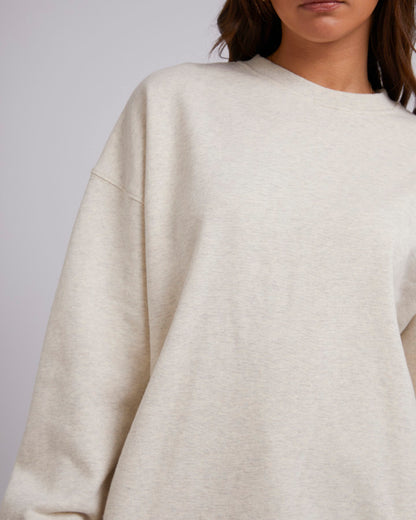 Silent Theory Oversized Crew - Oatmeal