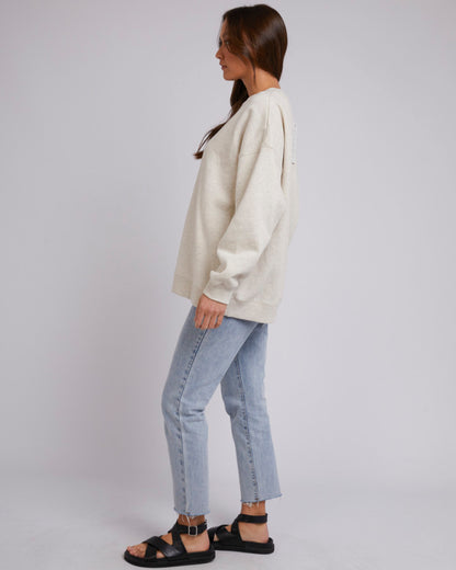 Silent Theory Oversized Crew - Oatmeal