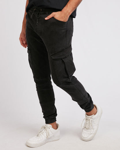 Oxide Cargo Pant - Washed Black