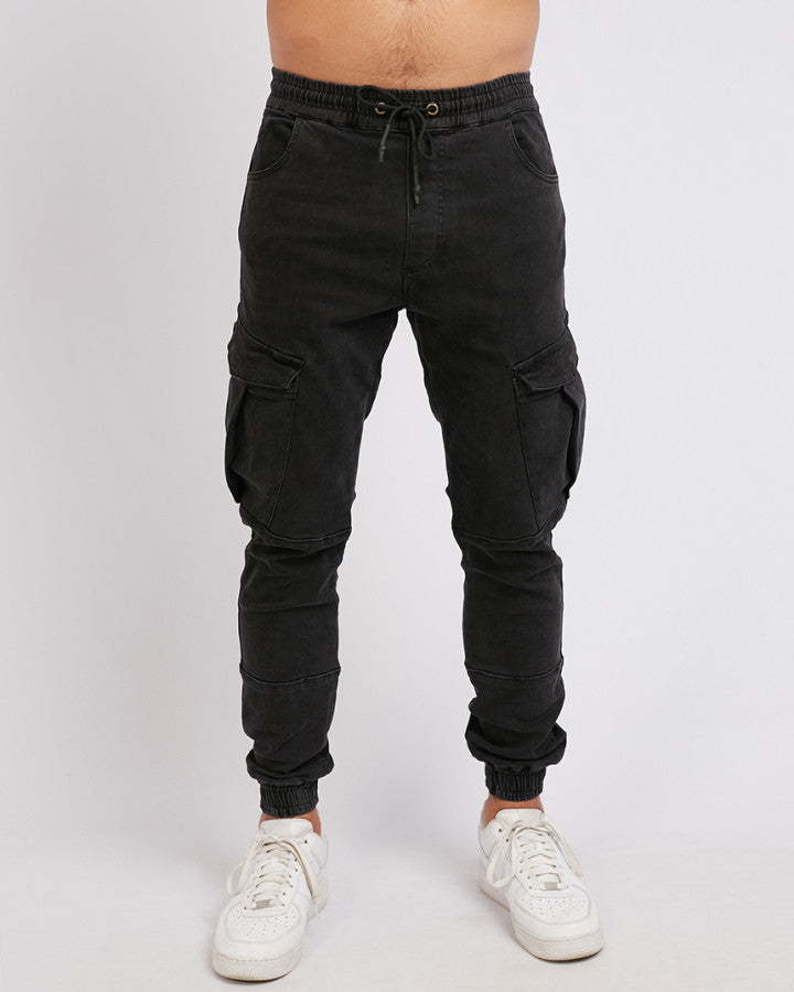 Oxide Cargo Pant - Washed Black