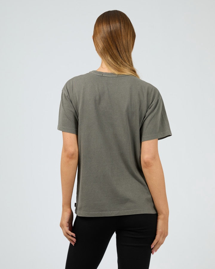 Palm Chill Tee - Charcoal