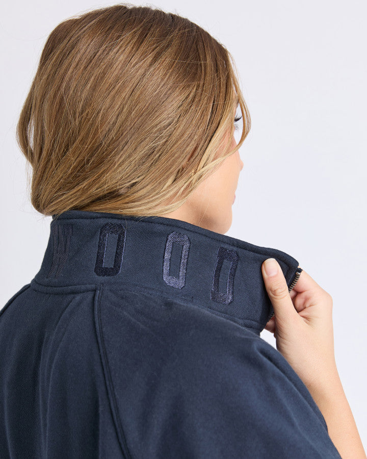 Foxwood Piped Crew - Navy