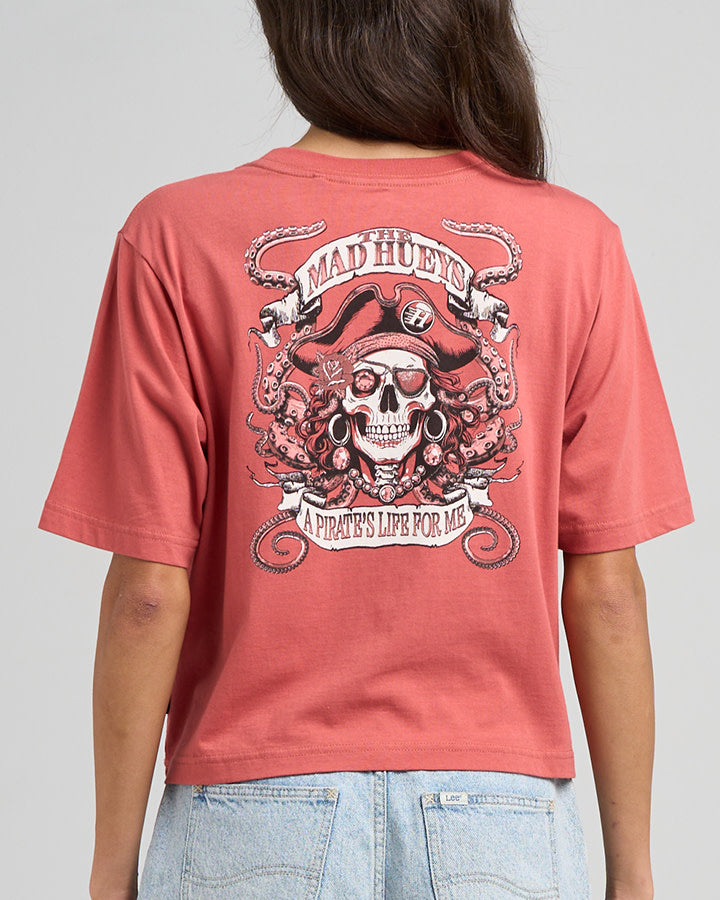 Pirates Life | Womens Boxy Tee - Dusty Rose