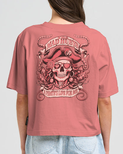Pirates Life | Womens Boxy Tee - Dusty Rose
