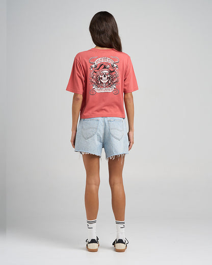 Pirates Life | Womens Boxy Tee - Dusty Rose