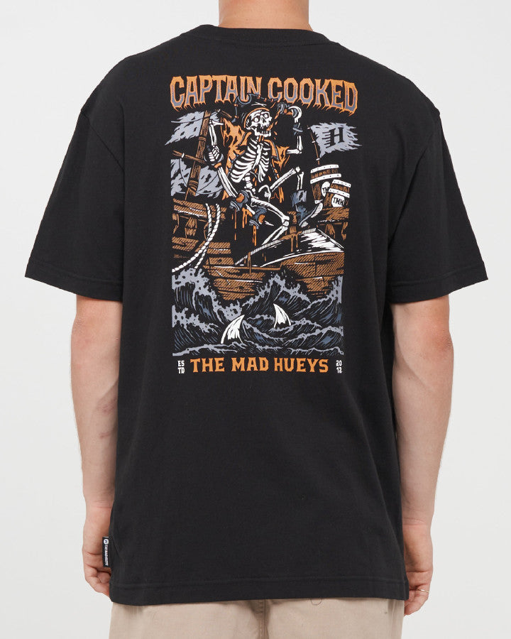 Plank Captain Cooked SS Tee | Black