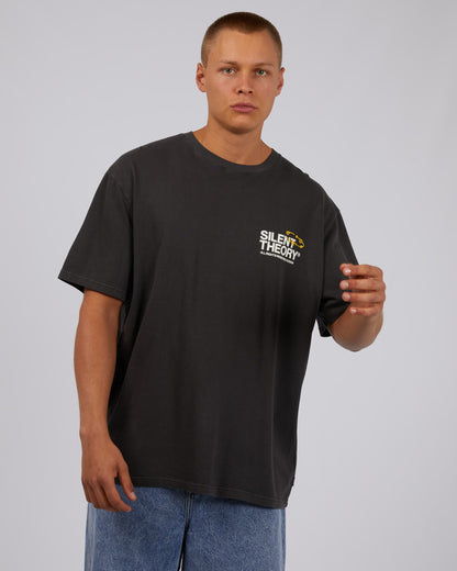 Records Tee - Charcoal