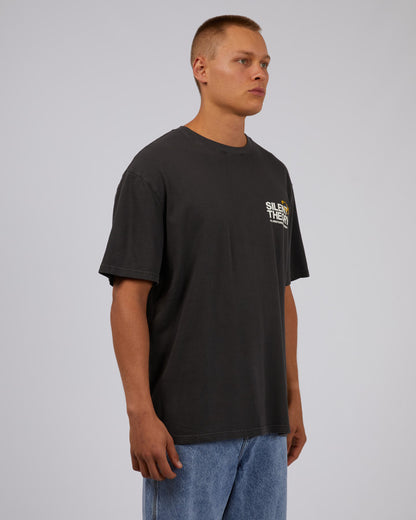 Records Tee - Charcoal