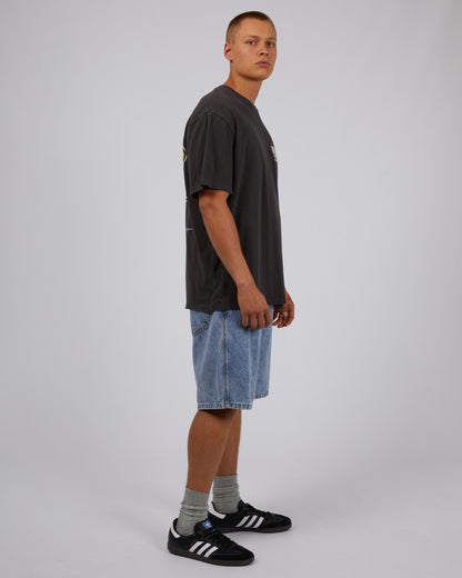 Records Tee - Charcoal