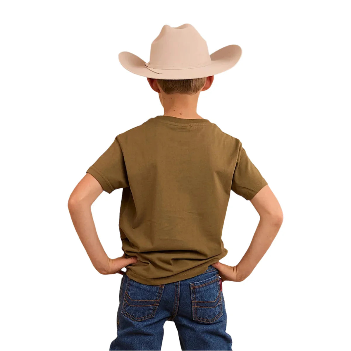 Buck Boys Classic Fit T-Shirt - Military Green