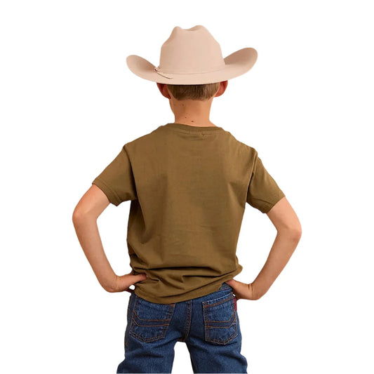 Buck Boys Classic Fit T-Shirt - Military Green