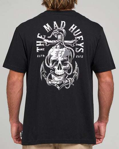 Rope Skull Anchor | SS Tee - Black