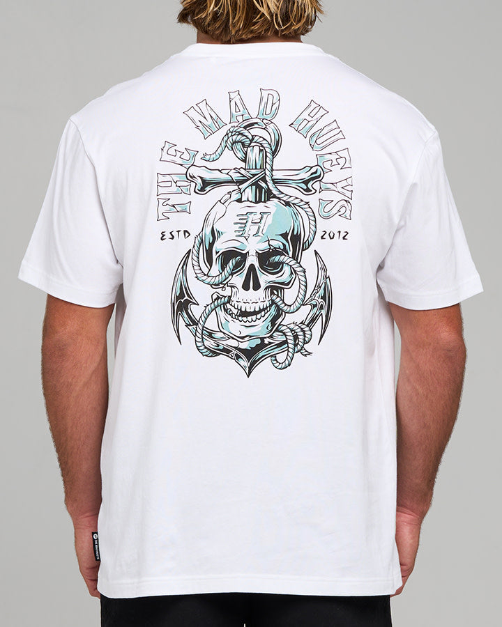 Rope Skull Anchor | SS Tee - White