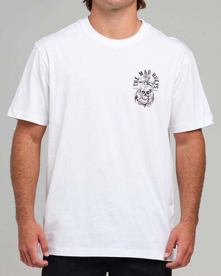 Rope Skull Anchor | SS Tee - White