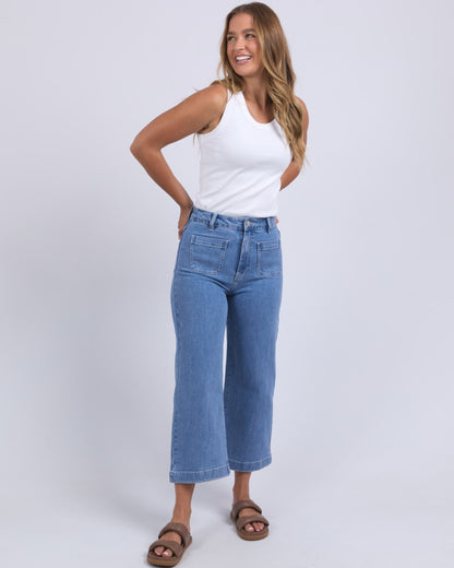 Sarah Crop Jean - Light Blue