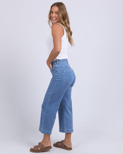 Sarah Crop Jean - Light Blue