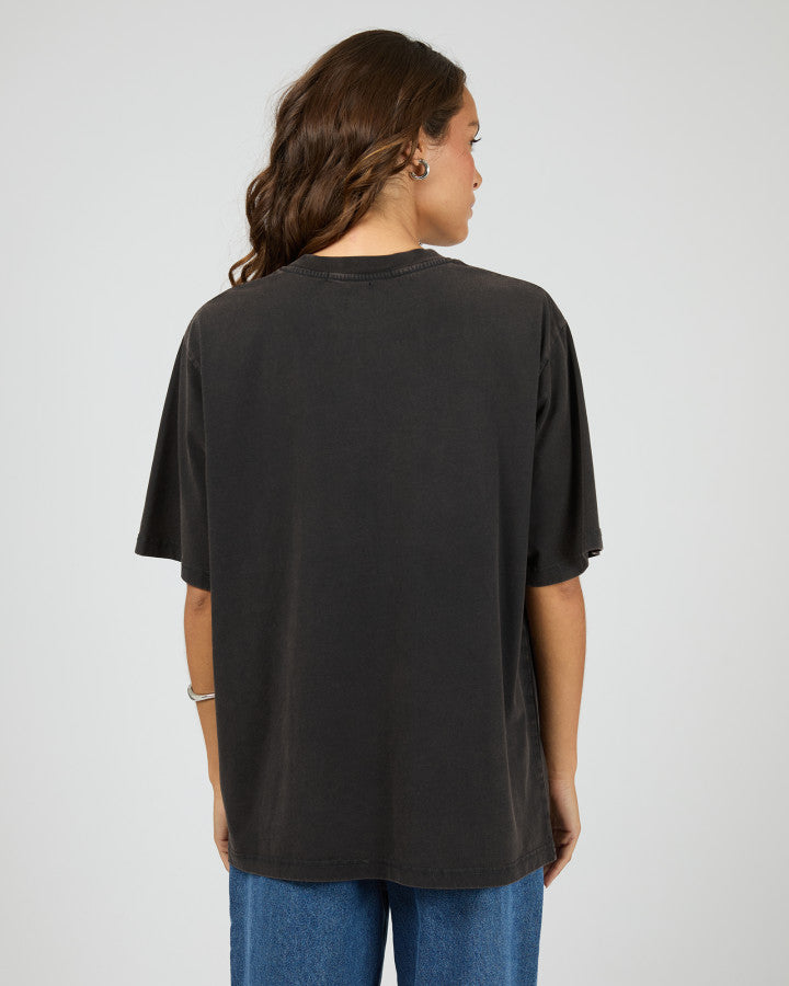 Shadow Oversized Tee - Washed Black