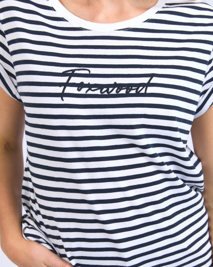 Signature Stripe Tee - Dark Sapphire