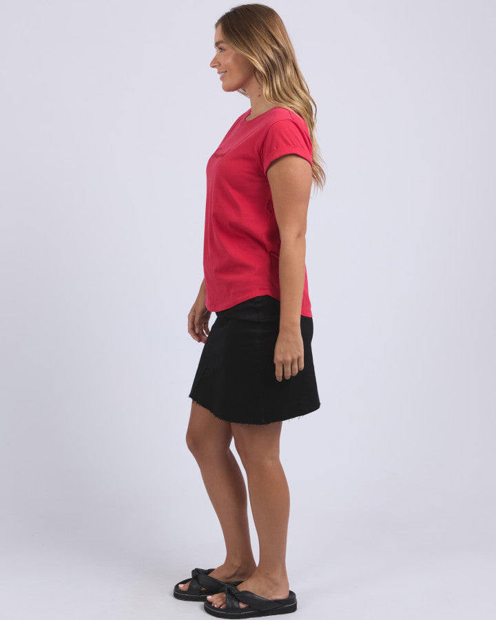 Foxwood Signature Tee - Crimson