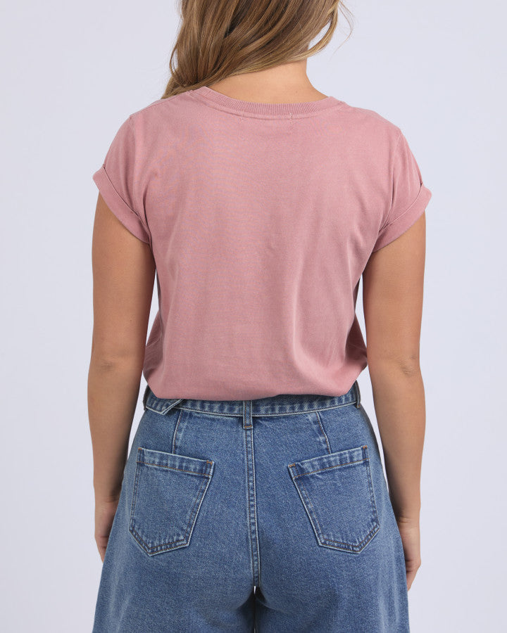 Signature Tee - Ash Rose