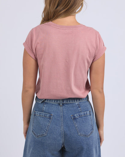 Signature Tee - Ash Rose