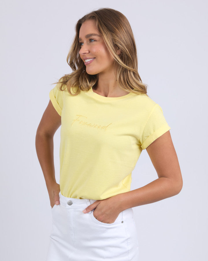 Foxwood Signature Tee - Lemon