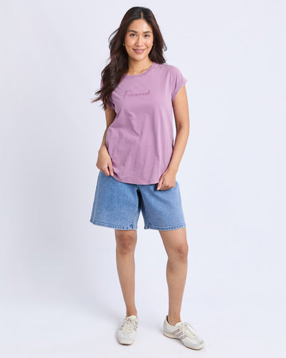 Foxwood Signature Tee - Plum
