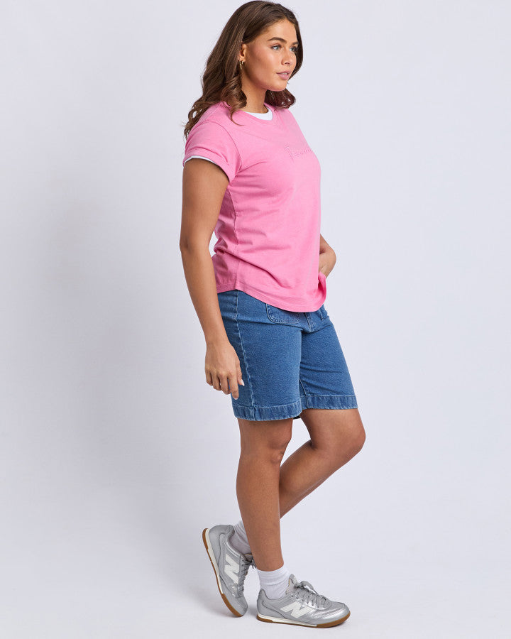 Foxwood Signature Tee - Bubblegum Pink
