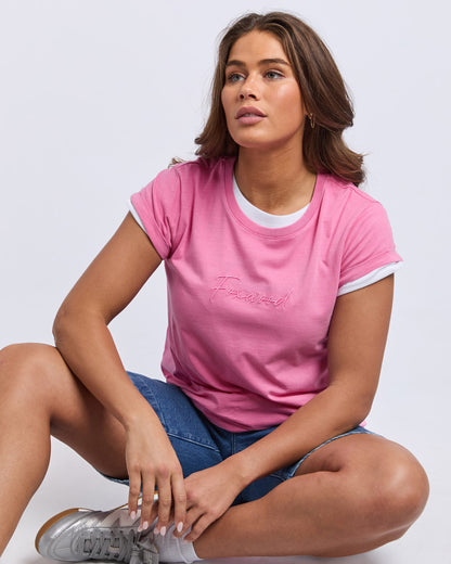 Foxwood Signature Tee - Bubblegum Pink