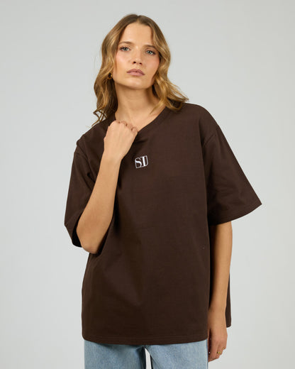 Silent Luxe Tee - Chocolate