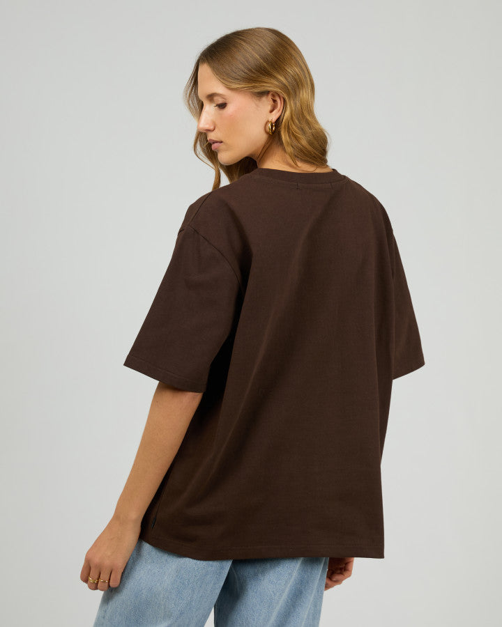 Silent Luxe Tee - Chocolate