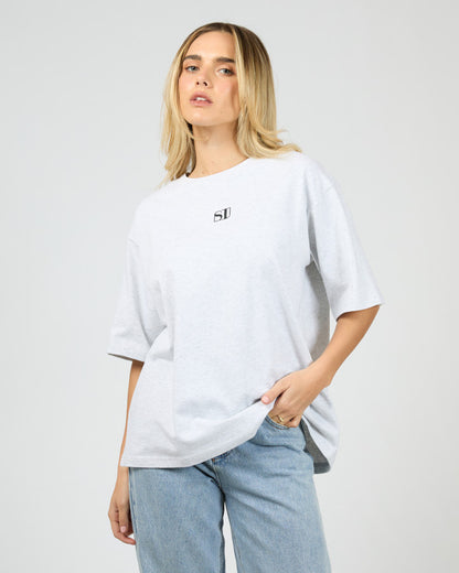 Silent Luxe Tee - Snow Marle