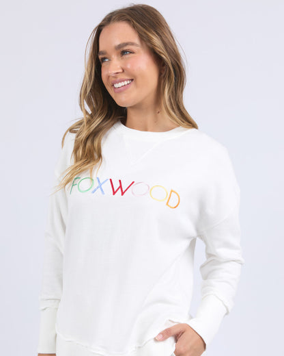 Simplified Confetti Crew - Vintage White