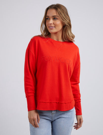 Simplified Crew - Bright Red