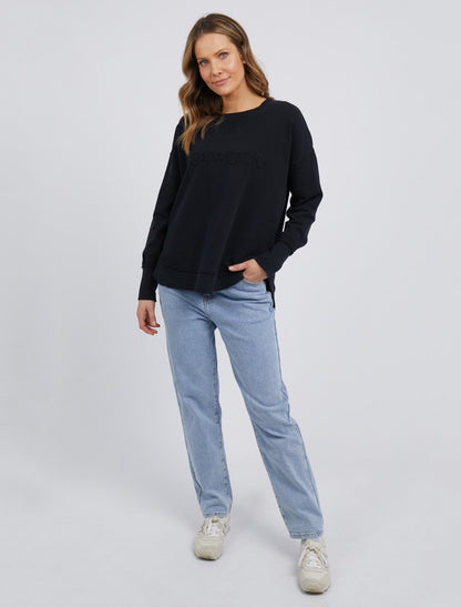 Simplified Crew - Black on Black