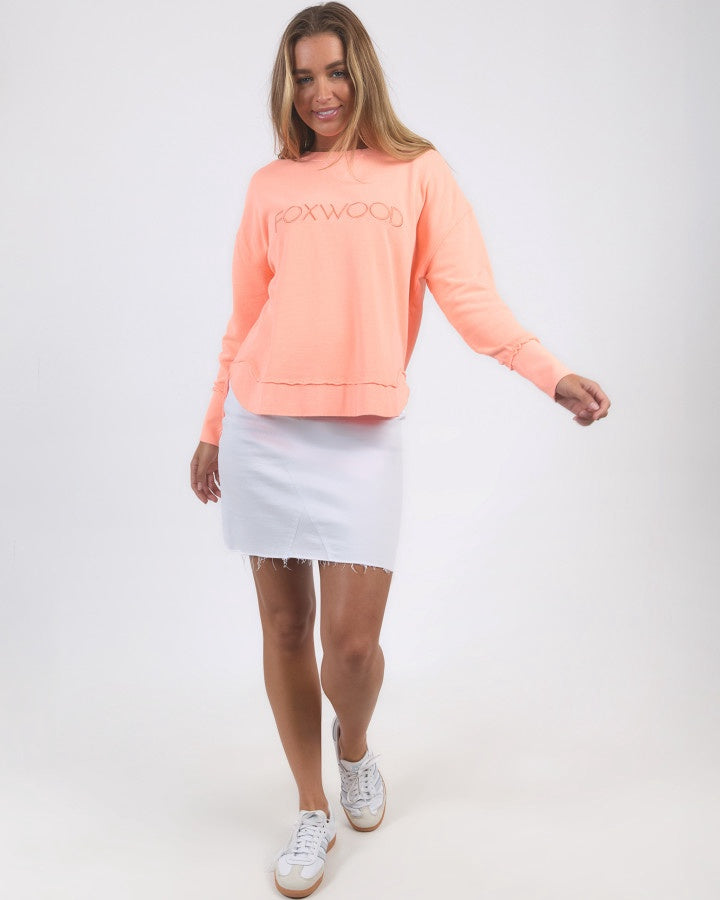 Simplified Crew - Neon Peach