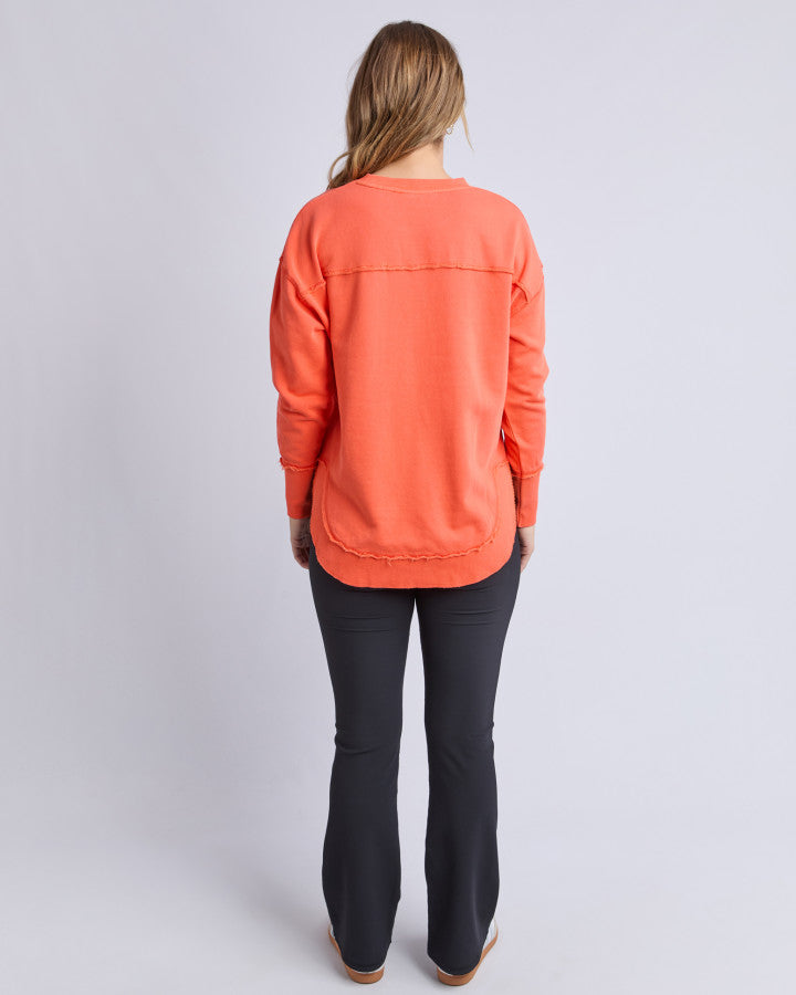 Simplified Crew - Orange Red