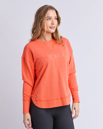 Simplified Crew - Orange Red