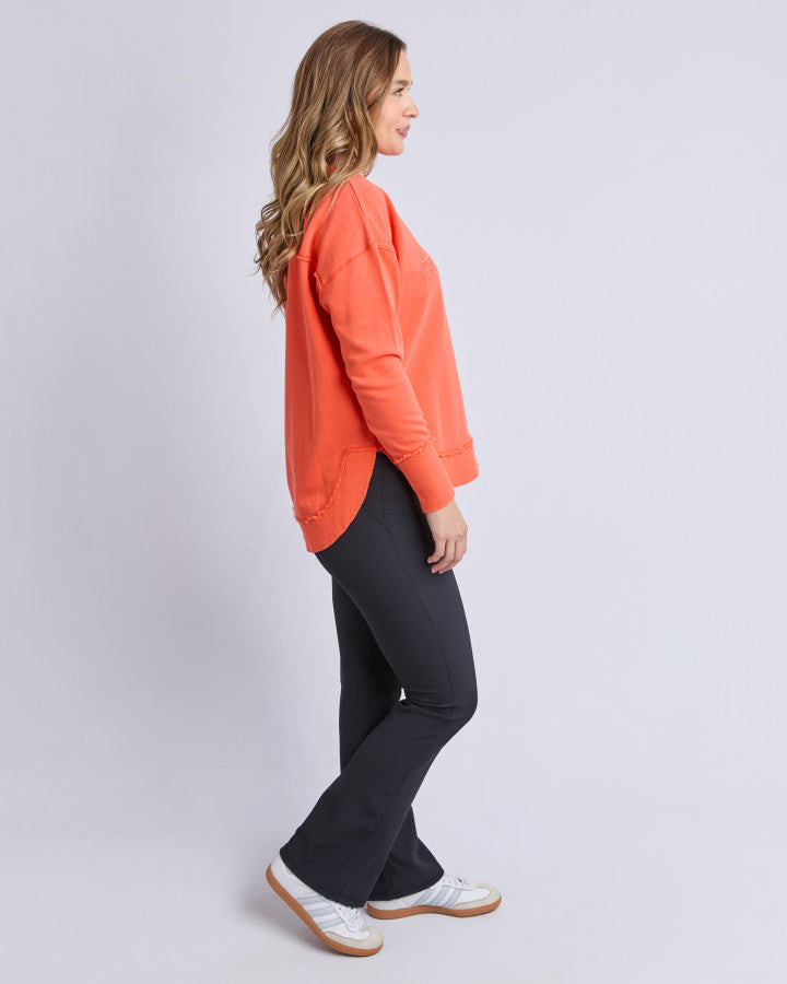 Simplified Crew - Orange Red